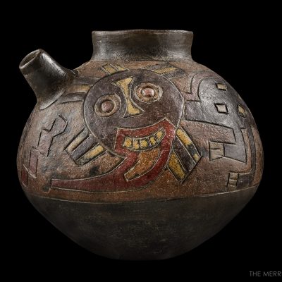 Vase with Engraved Decoration of Two Anthropozoomorphic Divinities